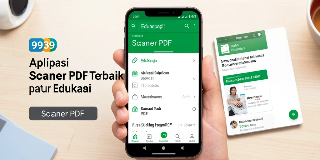 Antarmuka aplikasi 9939 yang sederhana dan fungsional untuk Scanner PDF.