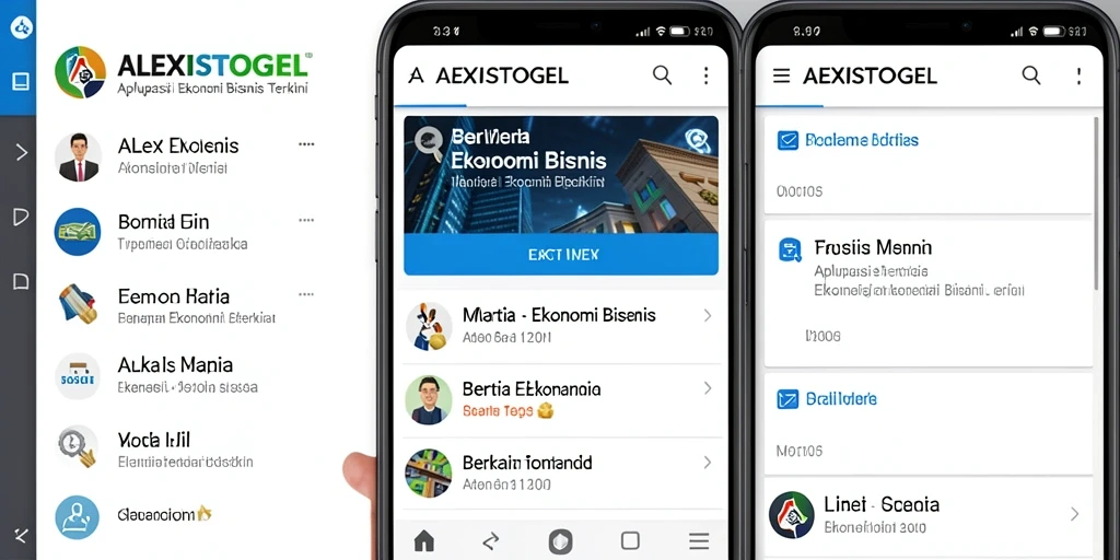 Tampilan antarmuka ALEXISTOGEL yang informatif dan menarik.