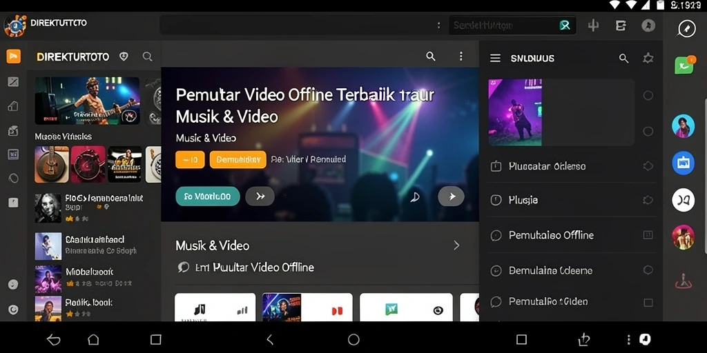 Antarmuka aplikasi DIREKTURTOTO yang intuitif dan sederhana.