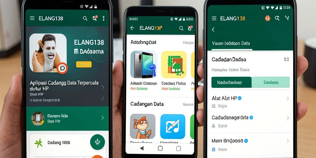 Tampilan antarmuka utama ELANG138 untuk cadangan data yang mudah digunakan.