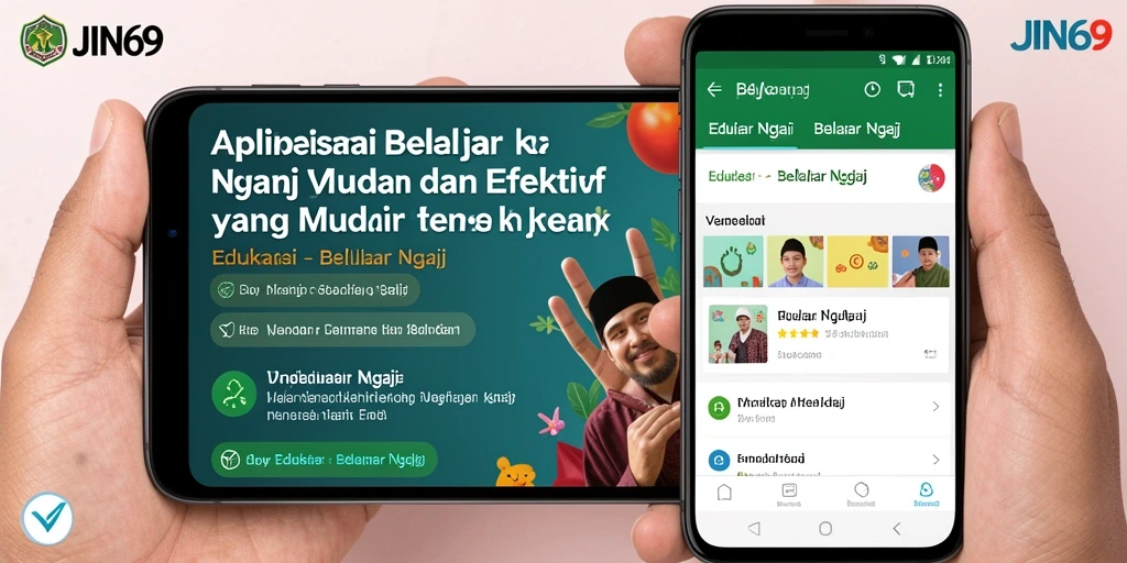 Tampilan antarmuka aplikasi JIN69 yang interaktif dan user-friendly.