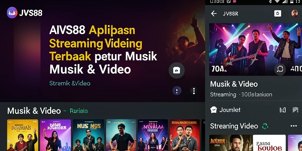 Antarmuka JVS88 yang intuitif dengan banyak pilihan Streaming Video.