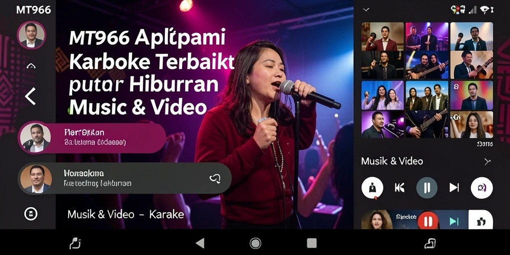 Tampilan antarmuka aplikasi MT966 yang menarik dan mudah digunakan.