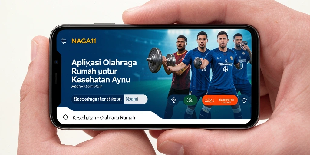 Tampilan antarmuka NAGA11 yang menarik dengan berbagai program olahraga.
