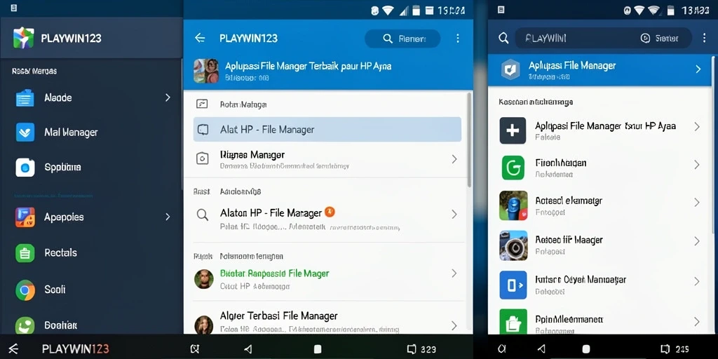 Tampilan antarmuka PLAYWIN123 yang sederhana dan fungsional.