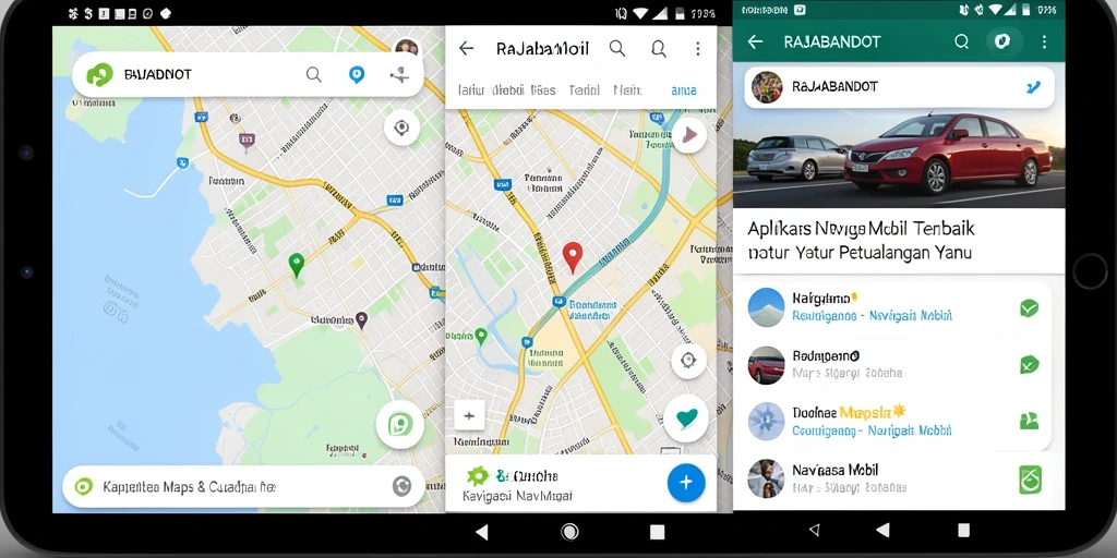 Antarmuka aplikasi RAJABANDOT dengan fitur navigasi yang lengkap.